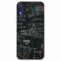 Aesthetic Black Xiaomi Redmi 7 Flexible TPU (Διάφανη Σιλικόνη)