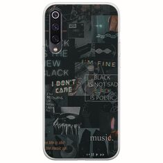 Aesthetic Black Xiaomi Mi 9 Flexible TPU (Διάφανη Σιλικόνη)