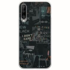 Aesthetic Black Xiaomi Mi A3 Flexible TPU (Διάφανη Σιλικόνη)