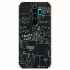 Aesthetic Black Xiaomi Redmi Note 8 Pro Flexible TPU (Διάφανη Σιλικόνη)