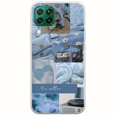 Aesthetic Blue Huawei P40 Lite Flexible TPU (Διάφανη Σιλικόνη)