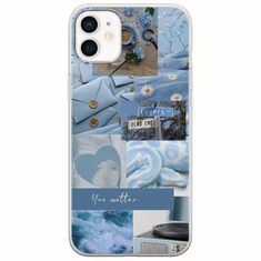 Aesthetic Blue iPhone 12 Flexible TPU (Διάφανη Σιλικόνη)