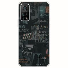 Aesthetic Black Xiaomi Mi 10T / Mi 10T Pro Flexible TPU (Διάφανη Σιλικόνη)