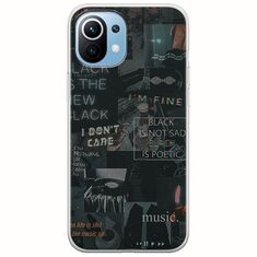 Aesthetic Black Xiaomi Mi 11 Flexible TPU (Διάφανη Σιλικόνη)