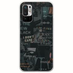 Aesthetic Black Xiaomi Redmi Note 10 5G Flexible TPU (Διάφανη Σιλικόνη)