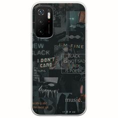 Aesthetic Black Xiaomi Poco M3 Pro 5G Flexible TPU (Διάφανη Σιλικόνη)