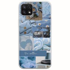Aesthetic Blue Samsung Galaxy A22 5G Flexible TPU (Διάφανη Σιλικόνη)