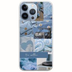 Aesthetic Blue iPhone 13 Pro Flexible TPU (Διάφανη Σιλικόνη)