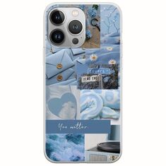 Aesthetic Blue iPhone 13 Pro Max Flexible TPU (Διάφανη Σιλικόνη)