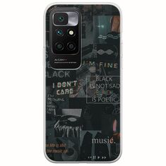 Aesthetic Black Xiaomi Redmi 10 Flexible TPU (Διάφανη Σιλικόνη)