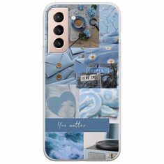 Aesthetic Blue Samsung Galaxy S21 FE 5G Flexible TPU (Διάφανη Σιλικόνη)