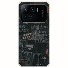 Aesthetic Black Xiaomi Mi 11 Ultra Flexible TPU (Διάφανη Σιλικόνη)