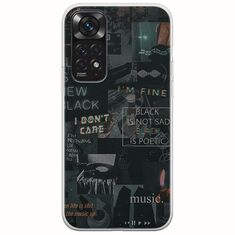 Aesthetic Black Xiaomi Redmi Note 11 / 11s Flexible TPU (Διάφανη Σιλικόνη)