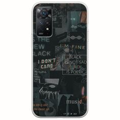 Aesthetic Black Xiaomi Redmi Note 11 Pro 4G / 5G Flexible TPU (Διάφανη Σιλικόνη)
