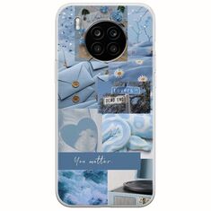 Aesthetic Blue Huawei Nova 8i Flexible TPU (Διάφανη Σιλικόνη)