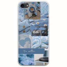 Aesthetic Blue iPhone SE (2022) 5G Flexible TPU (Διάφανη Σιλικόνη)