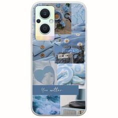 Aesthetic Blue Oppo Reno 7 Lite 5G Flexible TPU (Διάφανη Σιλικόνη)