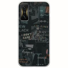 Aesthetic Black Xiaomi Poco F4 GT 5G Flexible TPU (Διάφανη Σιλικόνη)