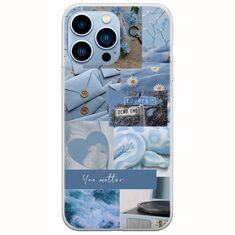 Aesthetic Blue iPhone 14 Pro Max Flexible TPU (Διάφανη Σιλικόνη)