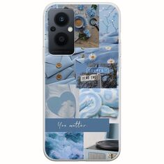 Aesthetic Blue Oppo Reno 8 Lite Flexible TPU (Διάφανη Σιλικόνη)
