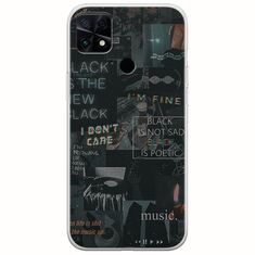 Aesthetic Black Xiaomi Poco C40 Flexible TPU (Διάφανη Σιλικόνη)