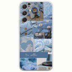 Aesthetic Blue Samsung Galaxy A34 5G Flexible TPU (Διάφανη Σιλικόνη)