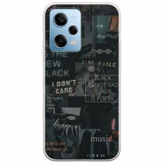 Aesthetic Black Xiaomi Redmi Note 12 4G Flexible TPU (Διάφανη Σιλικόνη)