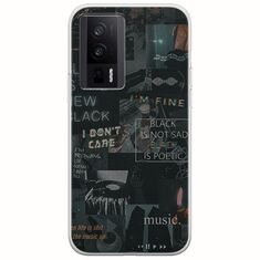 Aesthetic Black Xiaomi Poco F5 Pro 5G Flexible TPU (Διάφανη Σιλικόνη)