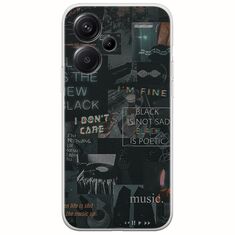 Aesthetic Black Xiaomi Redmi Note 13 Pro Plus 5G Flexible TPU (Διάφανη Σιλικόνη)