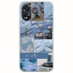 Aesthetic Blue Oppo A38 Flexible TPU (Διάφανη Σιλικόνη)