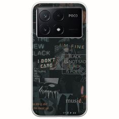 Aesthetic Black Xiaomi Poco X6 Pro 5G Flexible TPU (Διάφανη Σιλικόνη)
