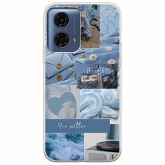 Aesthetic Blue Motorola Moto G24 Flexible TPU (Διάφανη Σιλικόνη)