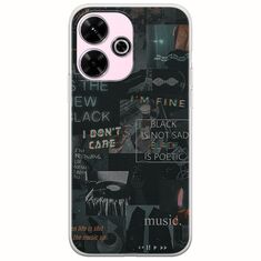 Aesthetic Black Xiaomi Poco M6 4G Flexible TPU (Διάφανη Σιλικόνη)
