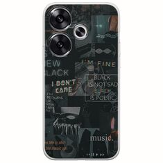 Aesthetic Black Xiaomi Poco F6 5G Flexible TPU (Διάφανη Σιλικόνη)