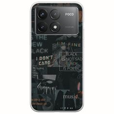 Aesthetic Black Xiaomi Poco F6 Pro 5G Flexible TPU (Διάφανη Σιλικόνη)