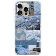 Aesthetic Blue iPhone 16 Pro Flexible TPU (Διάφανη Σιλικόνη)