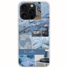 Aesthetic Blue iPhone 16 Pro Max Flexible TPU (Διάφανη Σιλικόνη)