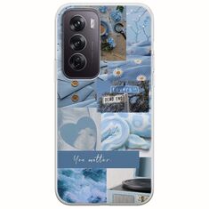 Aesthetic Blue Oppo Reno 12 5G Flexible TPU (Διάφανη Σιλικόνη)