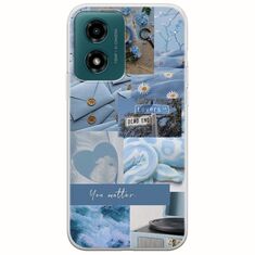 Aesthetic Blue Motorola Moto G04s Flexible TPU (Διάφανη Σιλικόνη)