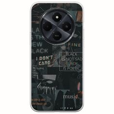 Aesthetic Black Xiaomi Redmi 14C Flexible TPU (Διάφανη Σιλικόνη)