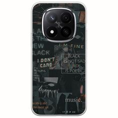 Aesthetic Black Xiaomi Redmi Note 14 Pro 5G Flexible TPU (Διάφανη Σιλικόνη)