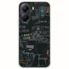 Aesthetic Black Xiaomi Poco X7 Pro 5G Flexible TPU (Διάφανη Σιλικόνη)
