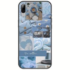 Aesthetic Blue Huawei P20 Lite Black TPU (Μαύρη Σιλικόνη)