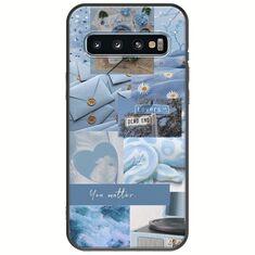 Aesthetic Blue Samsung Galaxy S10 Black TPU (Μαύρη Σιλικόνη)