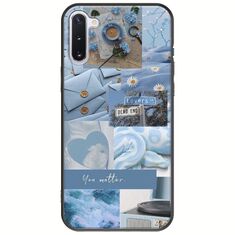 Aesthetic Blue Samsung Galaxy Note 10 Black TPU (Μαύρη Σιλικόνη)