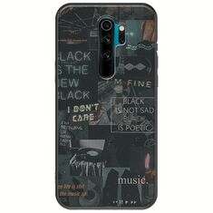 Aesthetic Black Xiaomi Redmi Note 8 Pro Black TPU (Μαύρη Σιλικόνη)