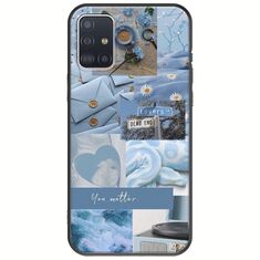 Aesthetic Blue Samsung Galaxy A71 Black TPU (Μαύρη Σιλικόνη)