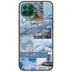 Aesthetic Blue Huawei P40 Lite Black TPU (Μαύρη Σιλικόνη)
