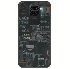 Aesthetic Black Xiaomi Redmi Note 9 Black TPU (Μαύρη Σιλικόνη)
