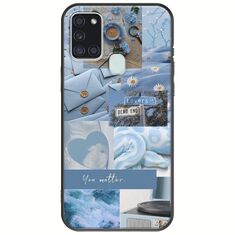 Aesthetic Blue Samsung Galaxy A21s Black TPU (Μαύρη Σιλικόνη)